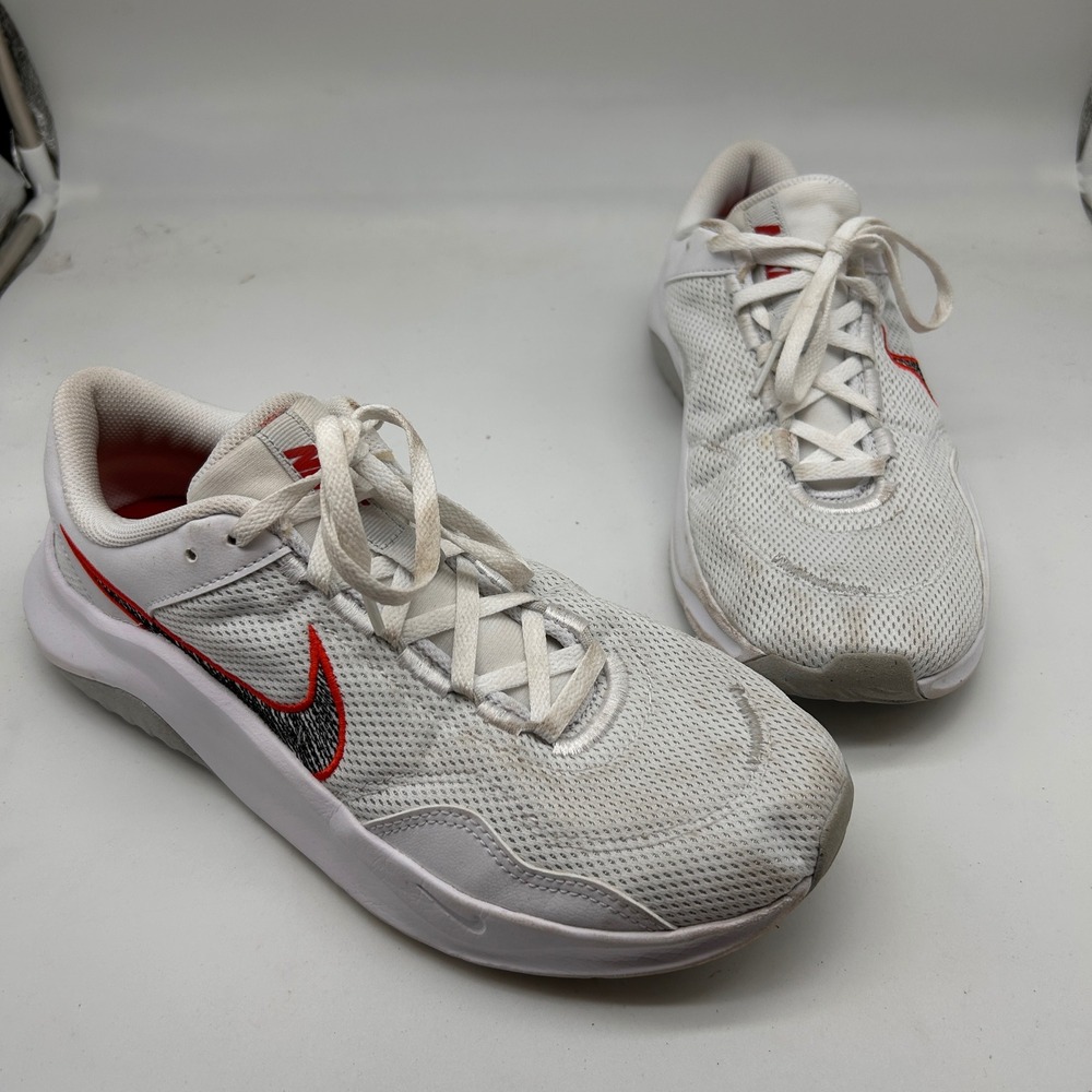 Nike Legend Essential 3 Next Nature Mens 11 White Red Training Shoes DM1119-100